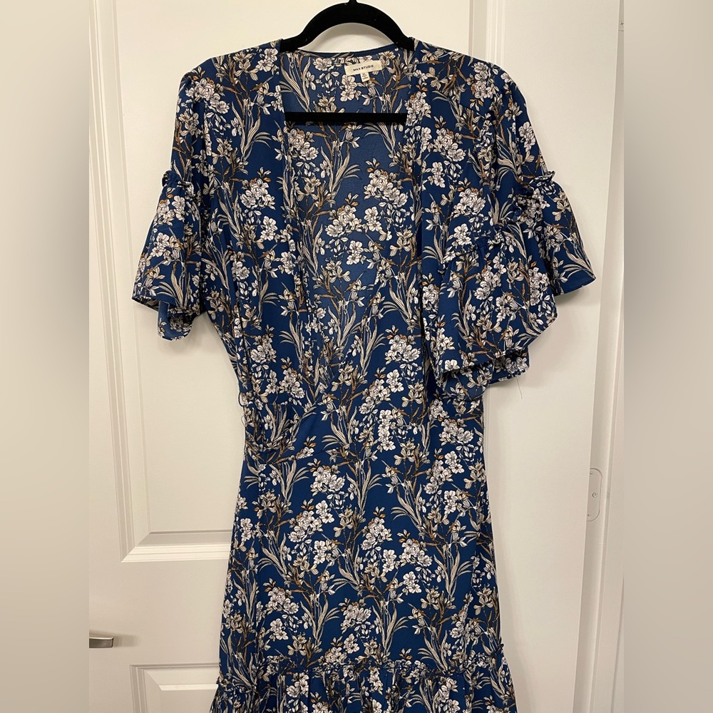 Floral wrap dress